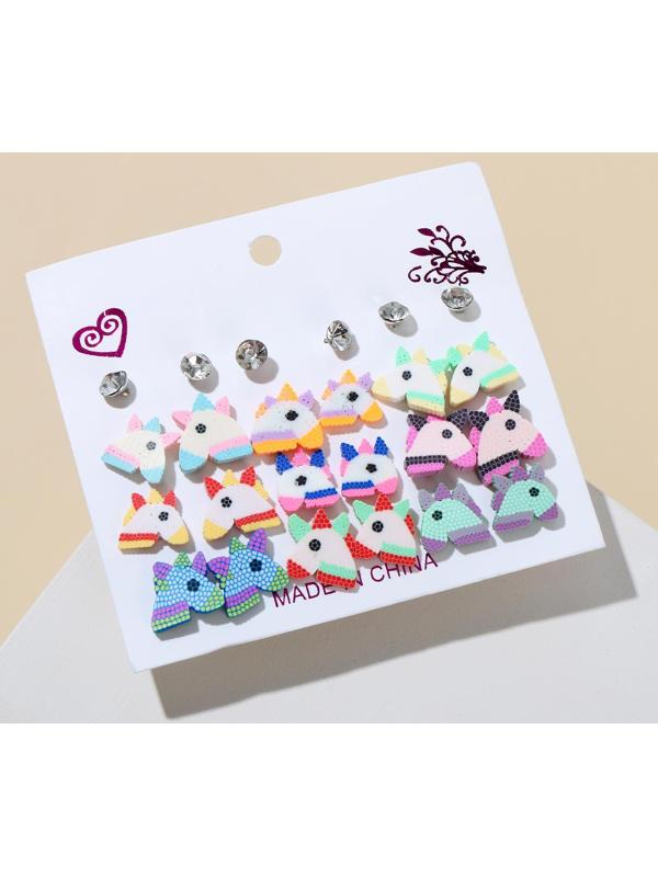 Набор серьги 12 пар 