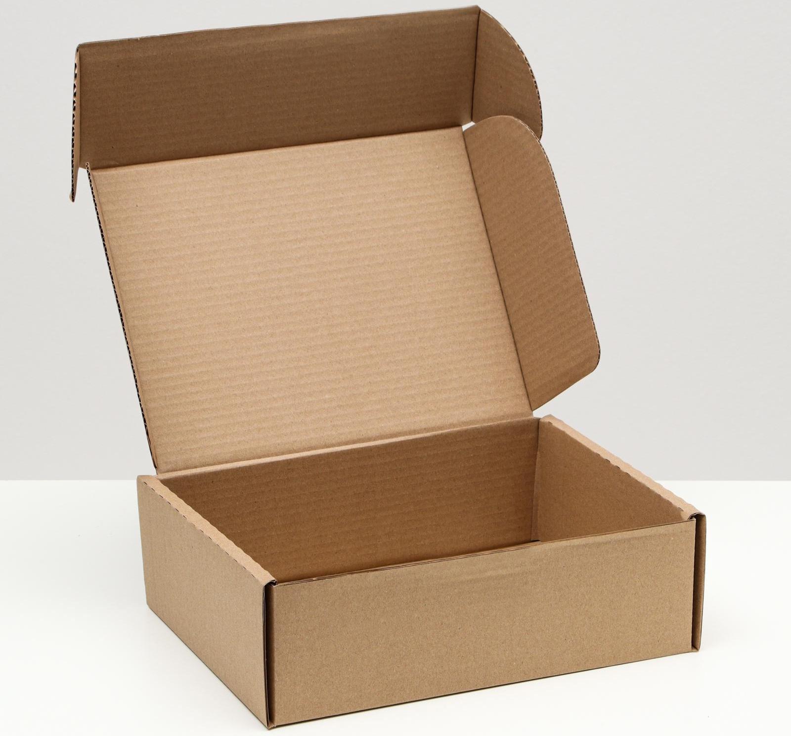 Коробка-шкатулка, бурая, 27 х 21 х 9 см