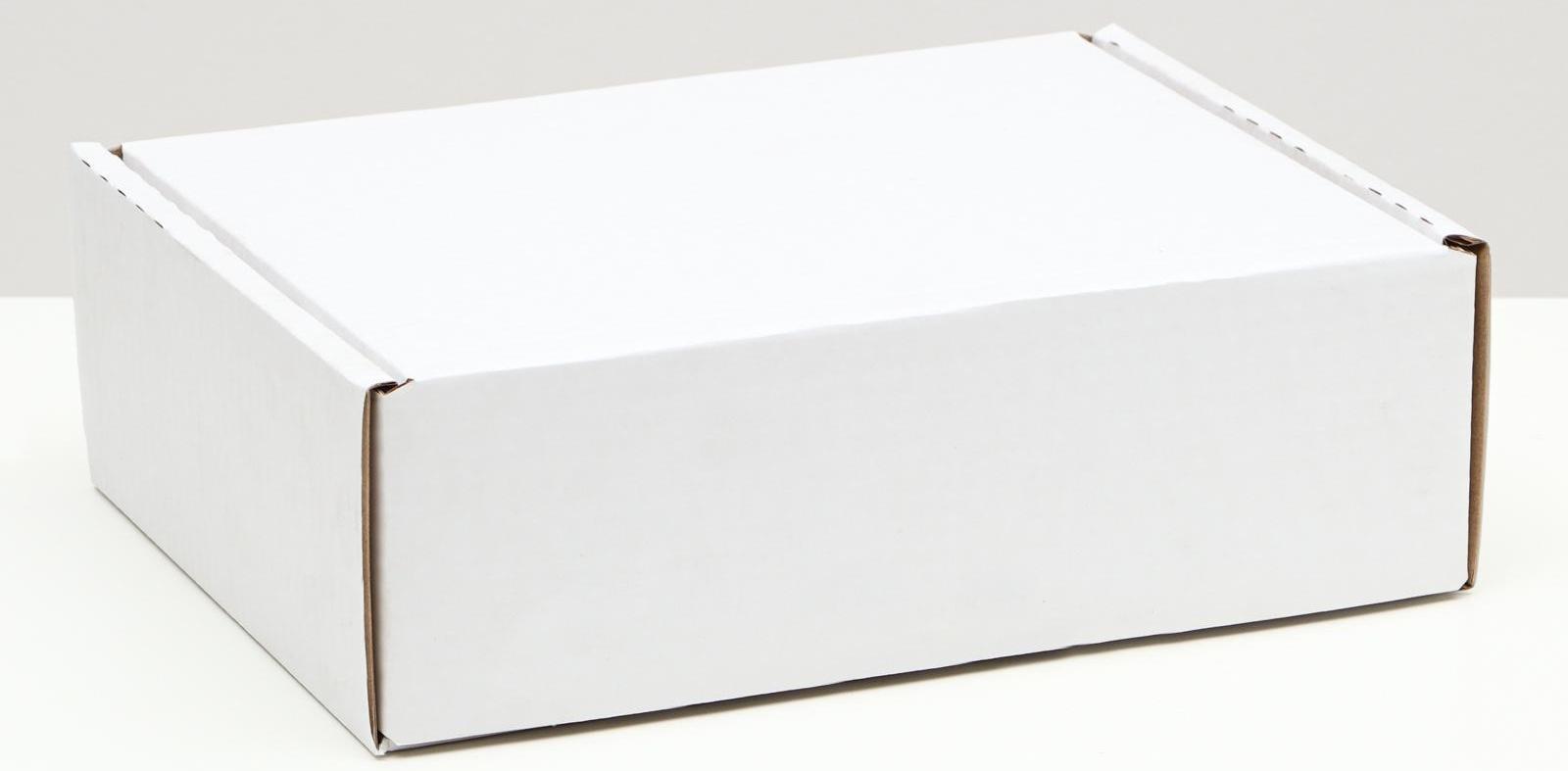 Коробка-шкатулка, белая, 27 х 21 х 9 см