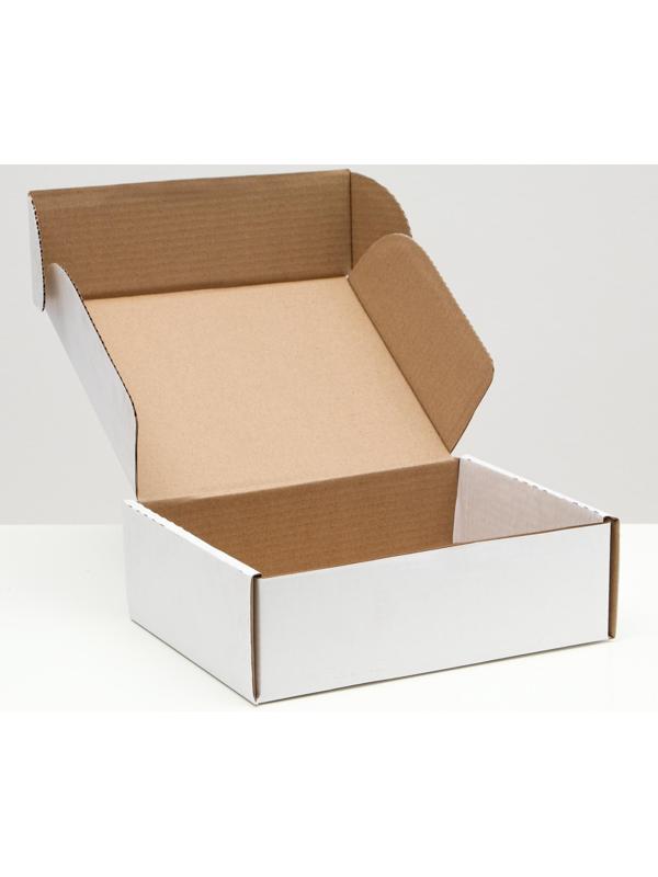 Коробка-шкатулка, белая, 27 х 21 х 9 см