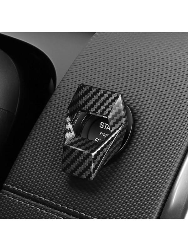 Накладка кнопки старт/стоп, посадочный 3 см, под карбон