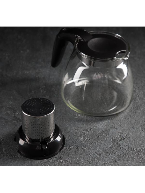 Чайник стеклянный заварочный «Джулиан», 900 мл, с металлическим ситом, цвет МИКС