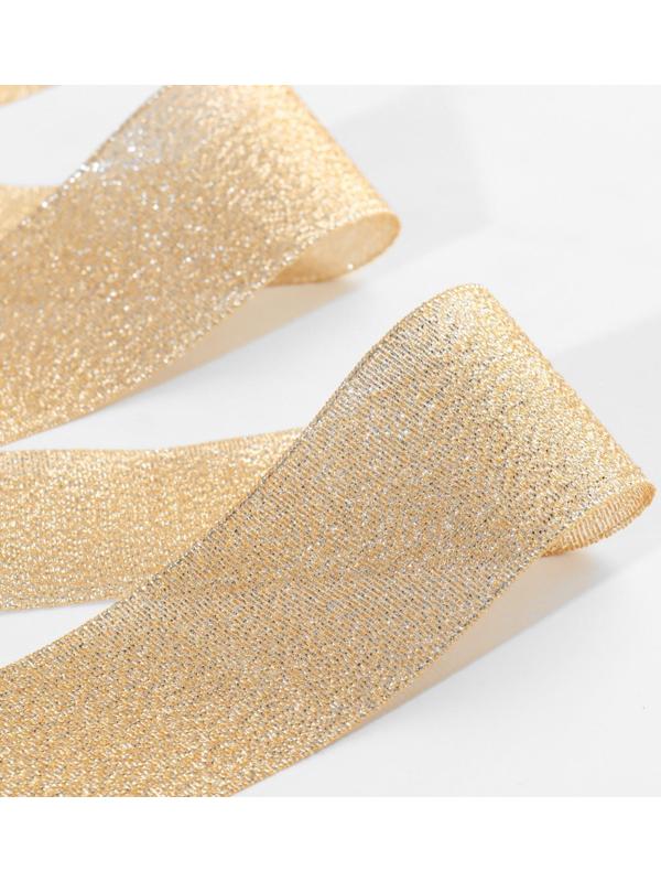 Лента парчовая, 40 мм, 23 ± 1 м, цвет бежевый №035