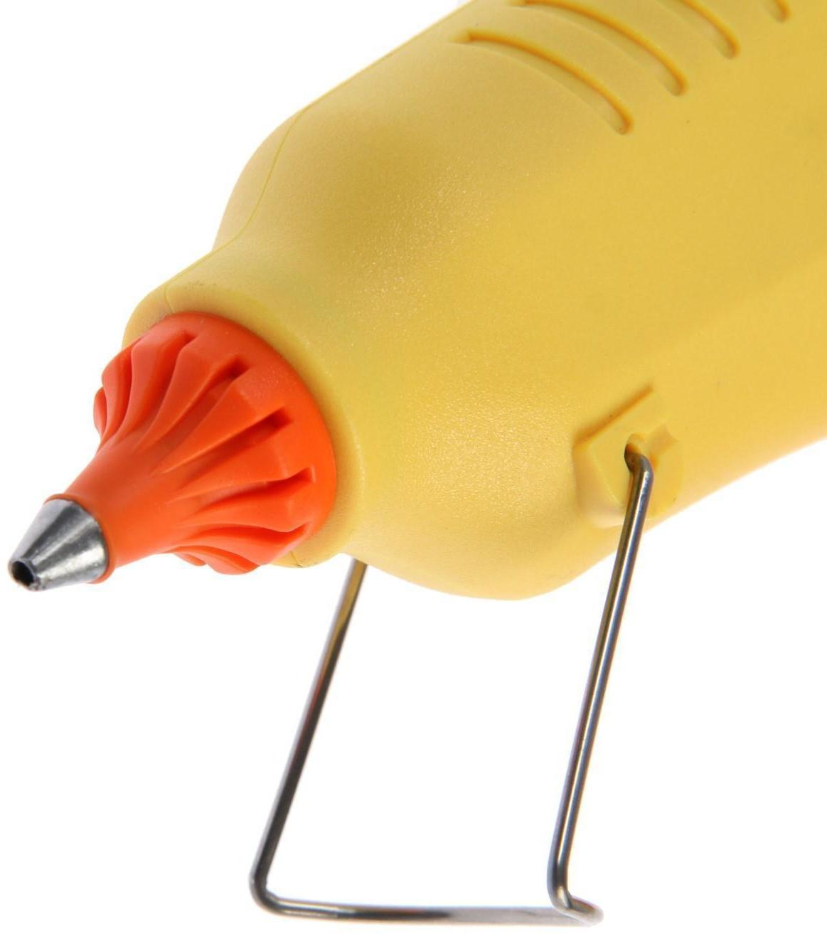 Клеевой пистолет ТУНДРА, 80 Вт, 220 В, выключатель, индикатор, антикапля, шнур 1.3 м, 11 мм