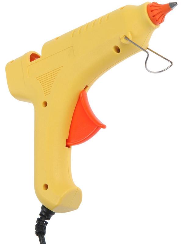 Клеевой пистолет ТУНДРА, 80 Вт, 220 В, выключатель, индикатор, антикапля, шнур 1.3 м, 11 мм