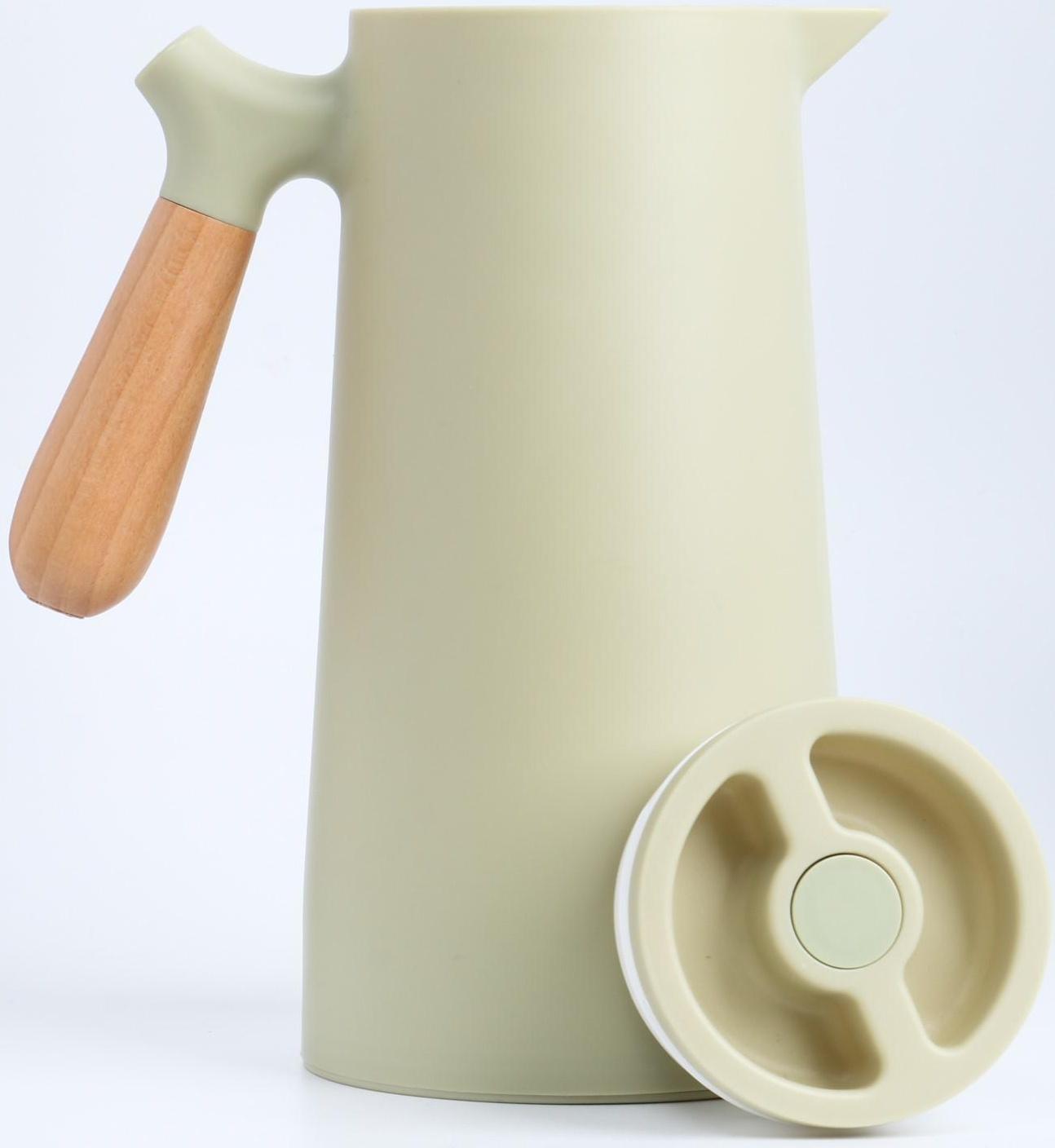 Термос-кофейник 1 л, сохраняет тепло 24 ч, 24.5 х 12.5 см, зелёный