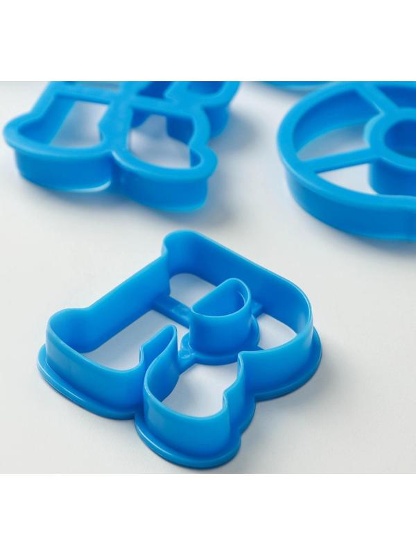 Набор форм для вырезания печенья «Русский алфавит», цвет голубой