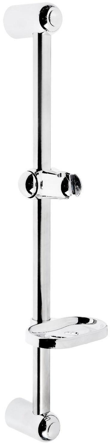 Душевая стойка ZEIN S01, с пластиковой мыльницей, поворотный держатель, сатин