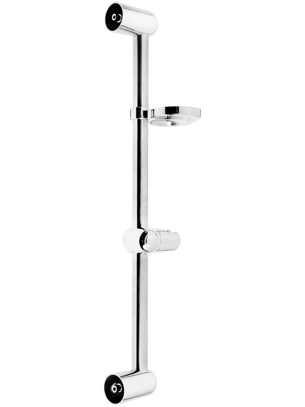 Душевая стойка ZEIN S01, с пластиковой мыльницей, поворотный держатель, сатин