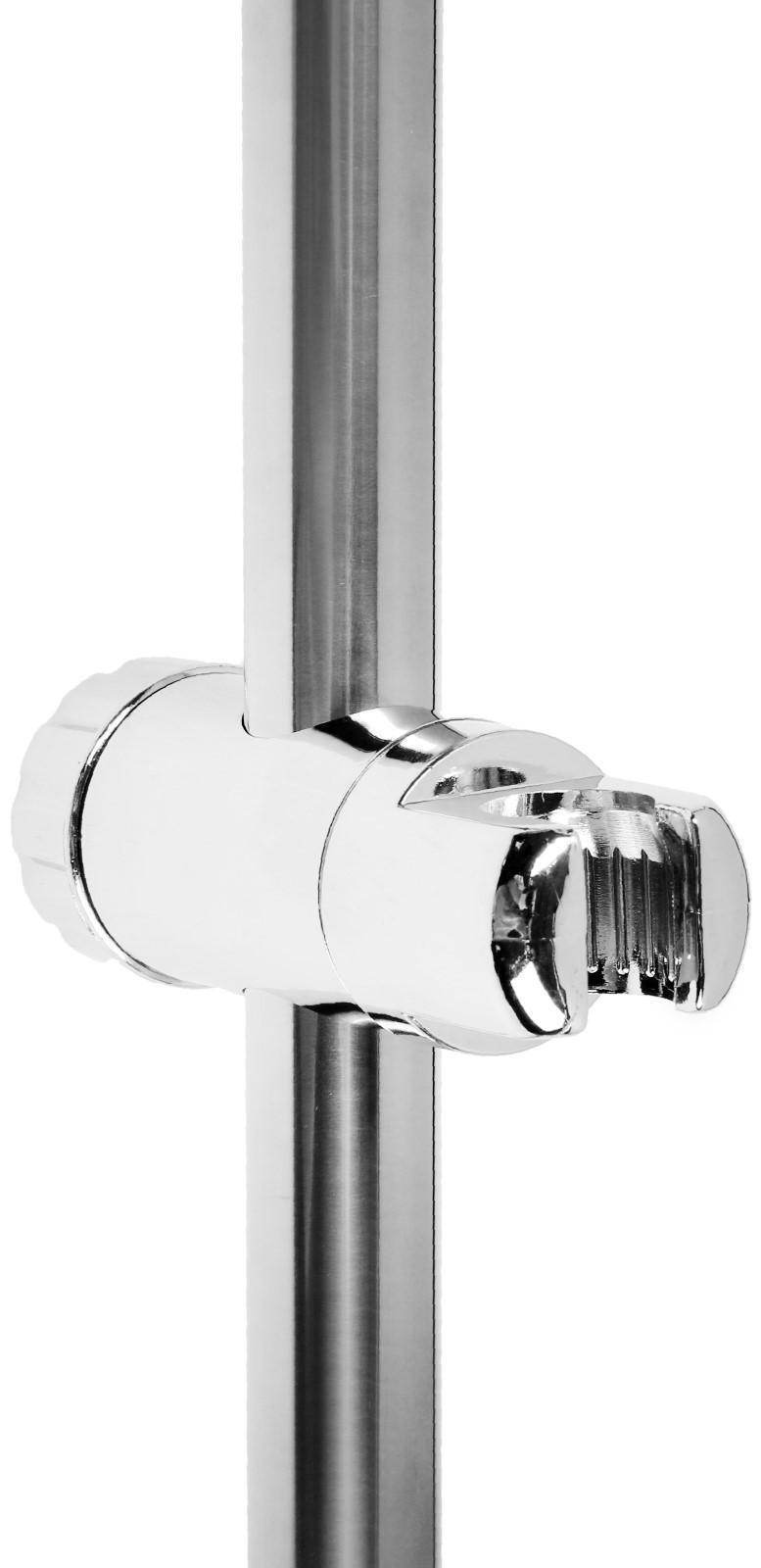 Душевая стойка ZEIN S03, винтовой держатель из пластика, крепеж, сатин