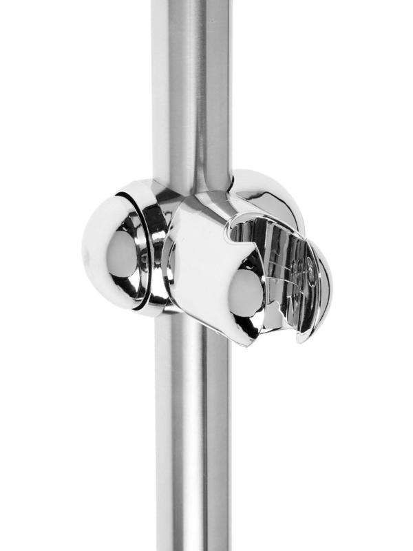 Душевая стойка ZEIN S04, пружинный держатель из пластика, крепеж, сатин