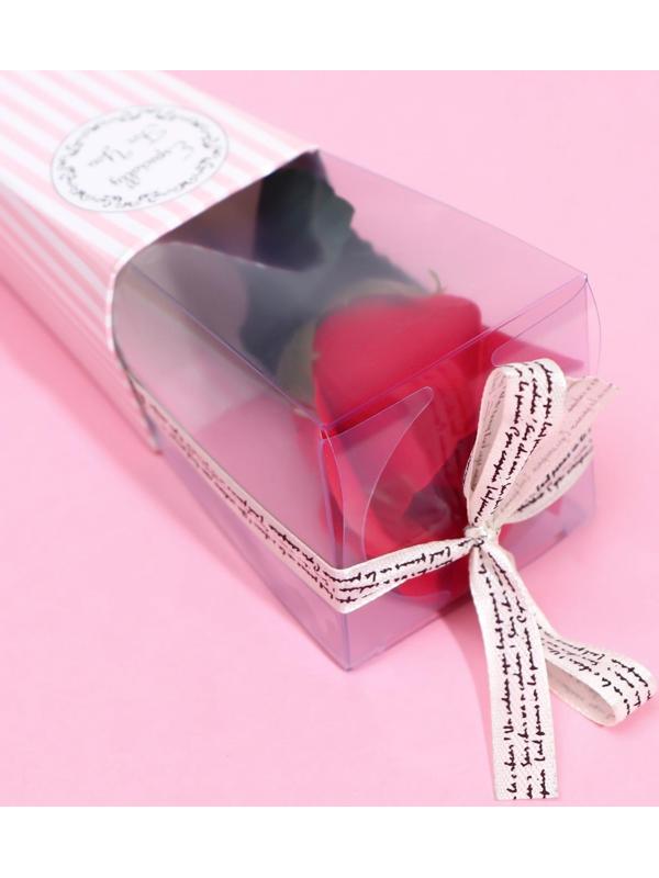 Мыльная роза, красная в картоне, 1 шт.