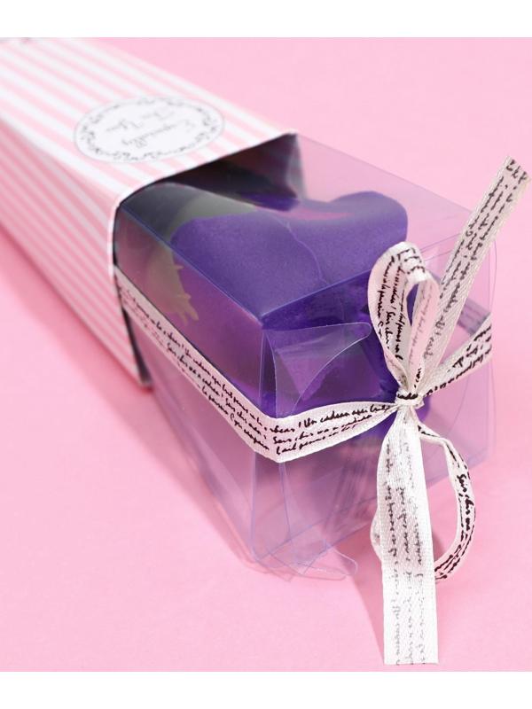 Мыльная роза, фиолетовая в картоне, 1 шт.