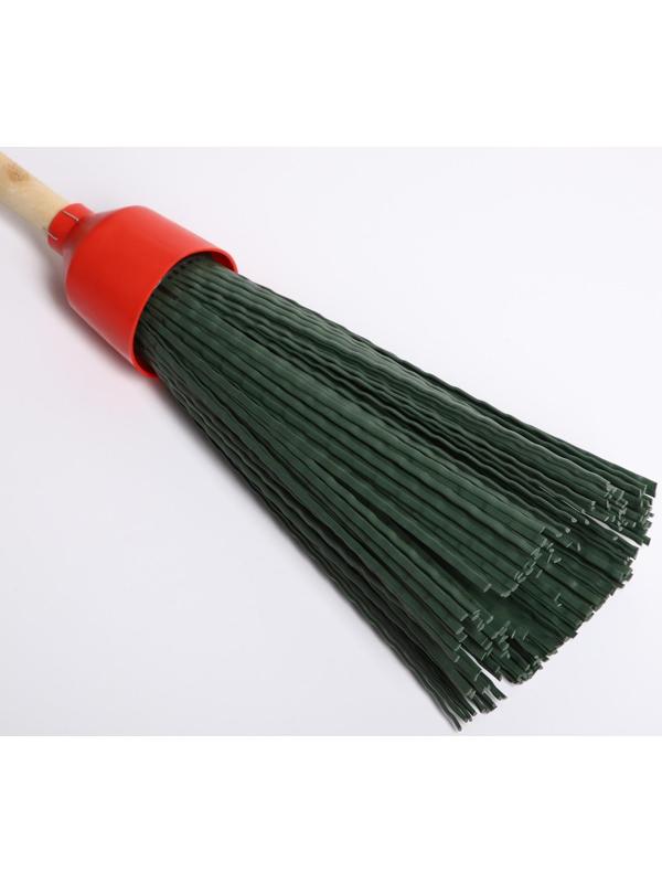 Метла полипропиленовая, с берёзовым черенком, бесфланцевая