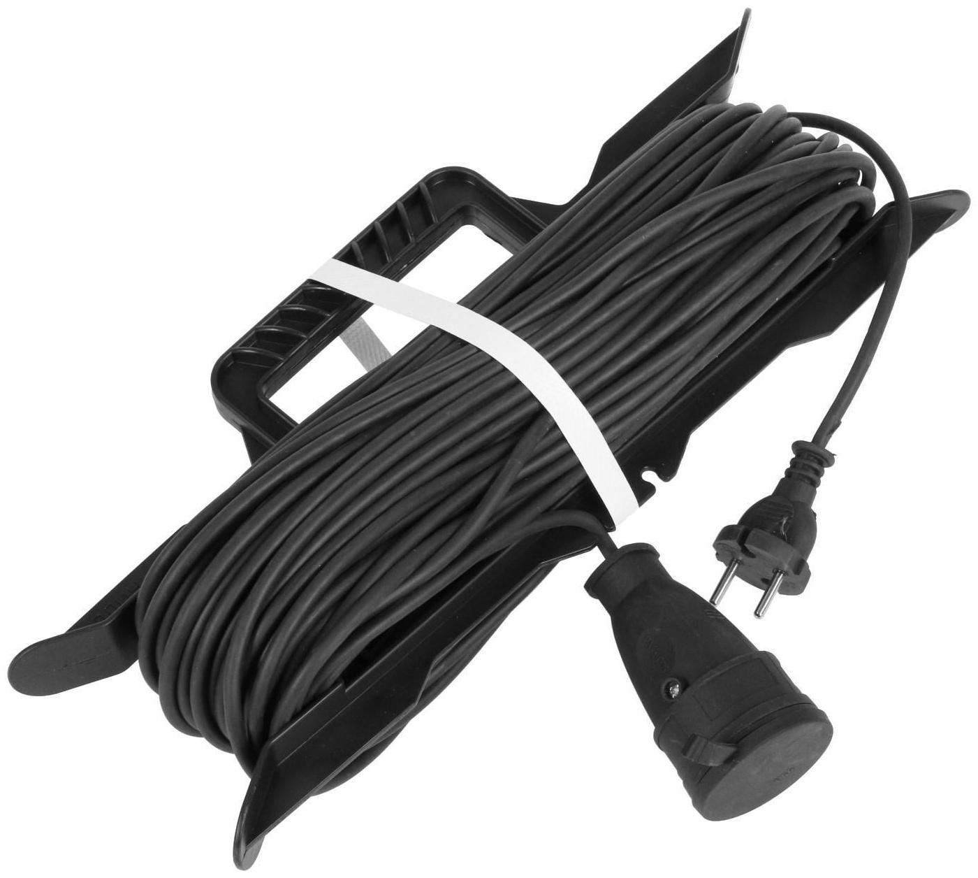 Удлинитель на каркасе TUNDRA, 1 розетка, 40 м, 6 А, ПВС 2х0.75 мм2, без з/к, IP20,