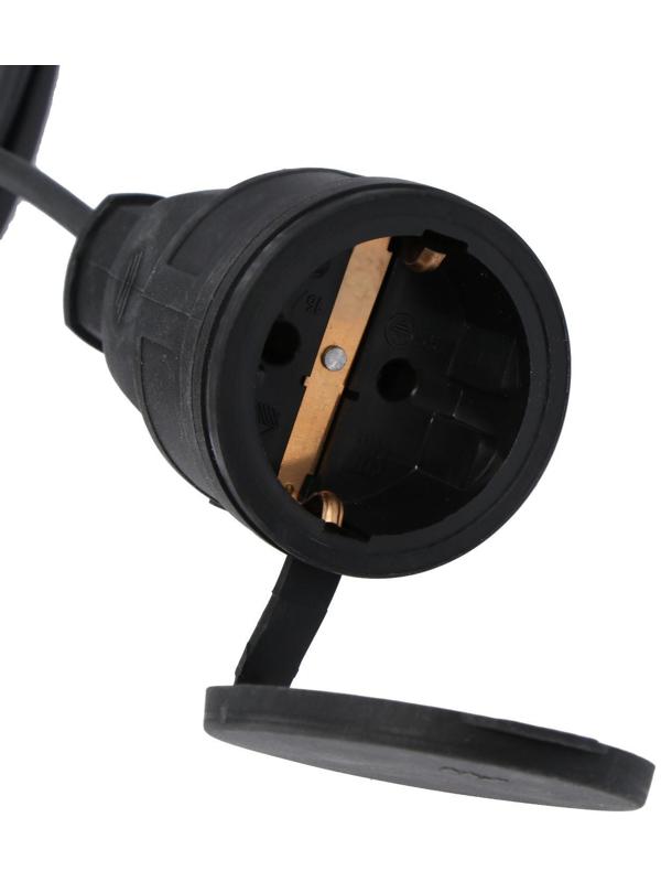 Удлинитель на каркасе TUNDRA, 1 розетка, 40 м, 6 А, ПВС 2х0.75 мм2, без з/к, IP20,