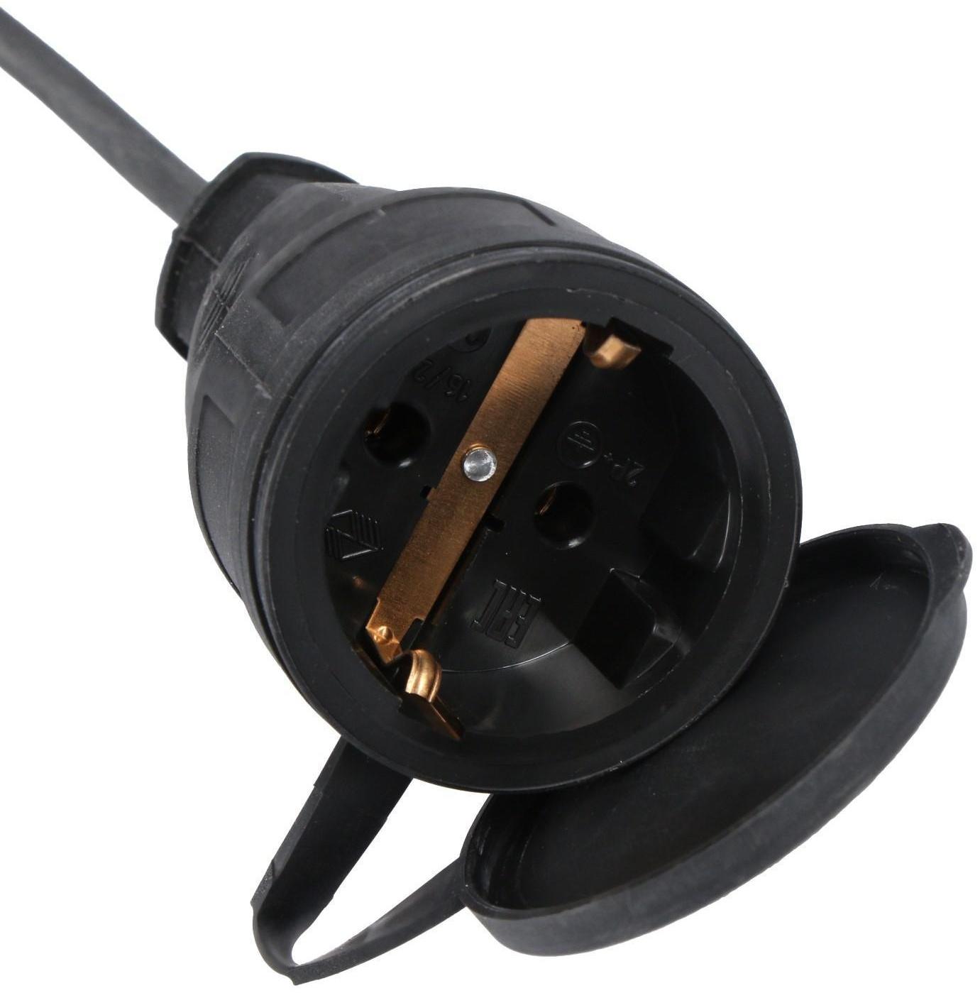 Удлинитель на каркасе TUNDRA, 1 розетка, 50 м, 6 А, ПВС 2х0.75 мм2, без з/к, IP20,