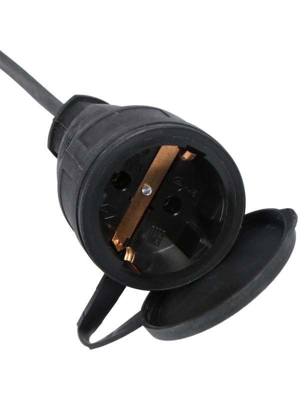 Удлинитель на каркасе TUNDRA, 1 розетка, 50 м, 6 А, ПВС 2х0.75 мм2, без з/к, IP20,