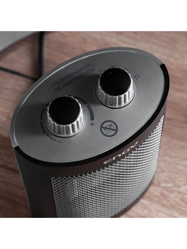 Тепловентилятор Engy PTC-312, 1500 Вт, напольный, керамический, 2 режима, черный