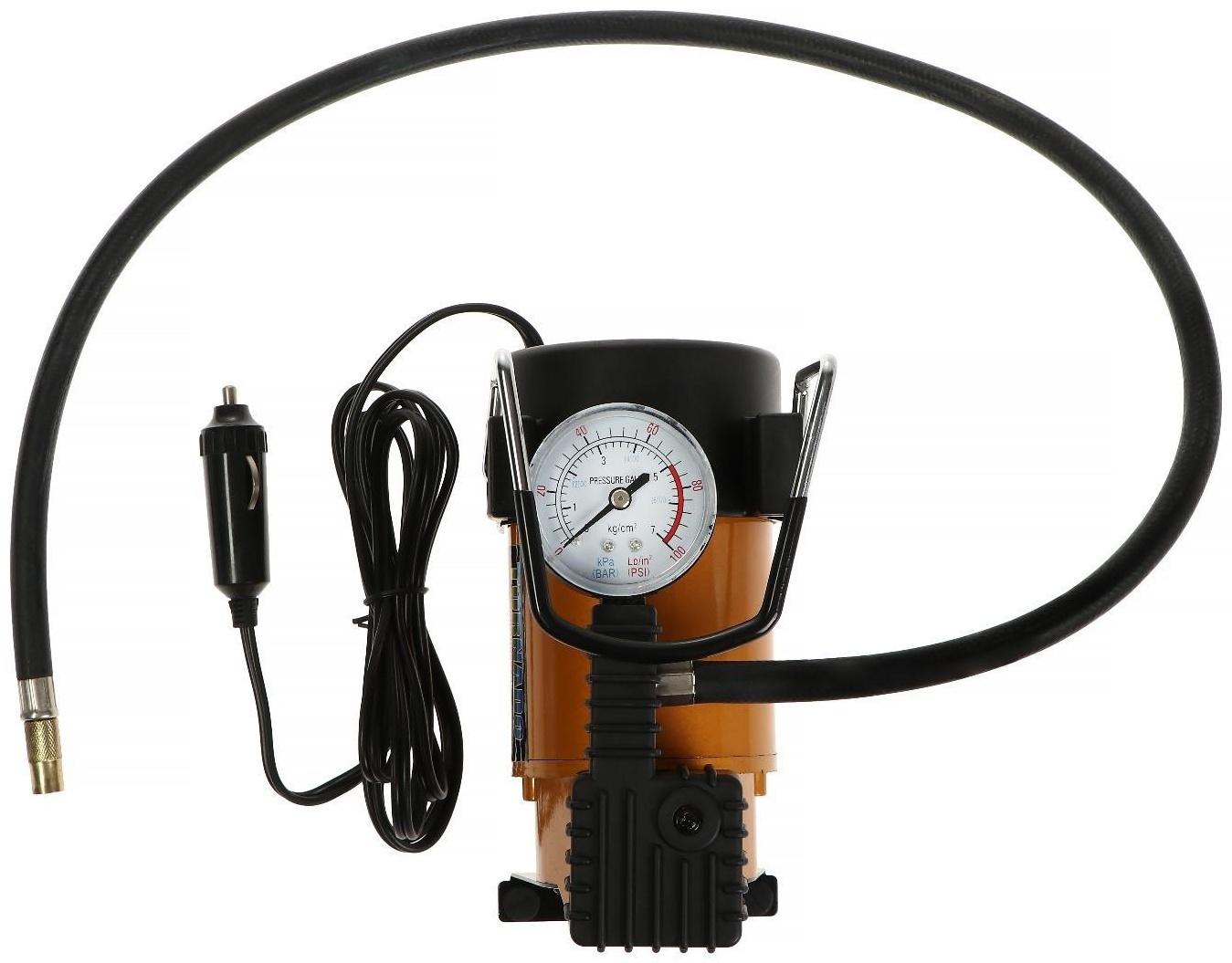 Компрессор автомобильный, металлический, 30 л/мин в прикуриватель SKYWAY 