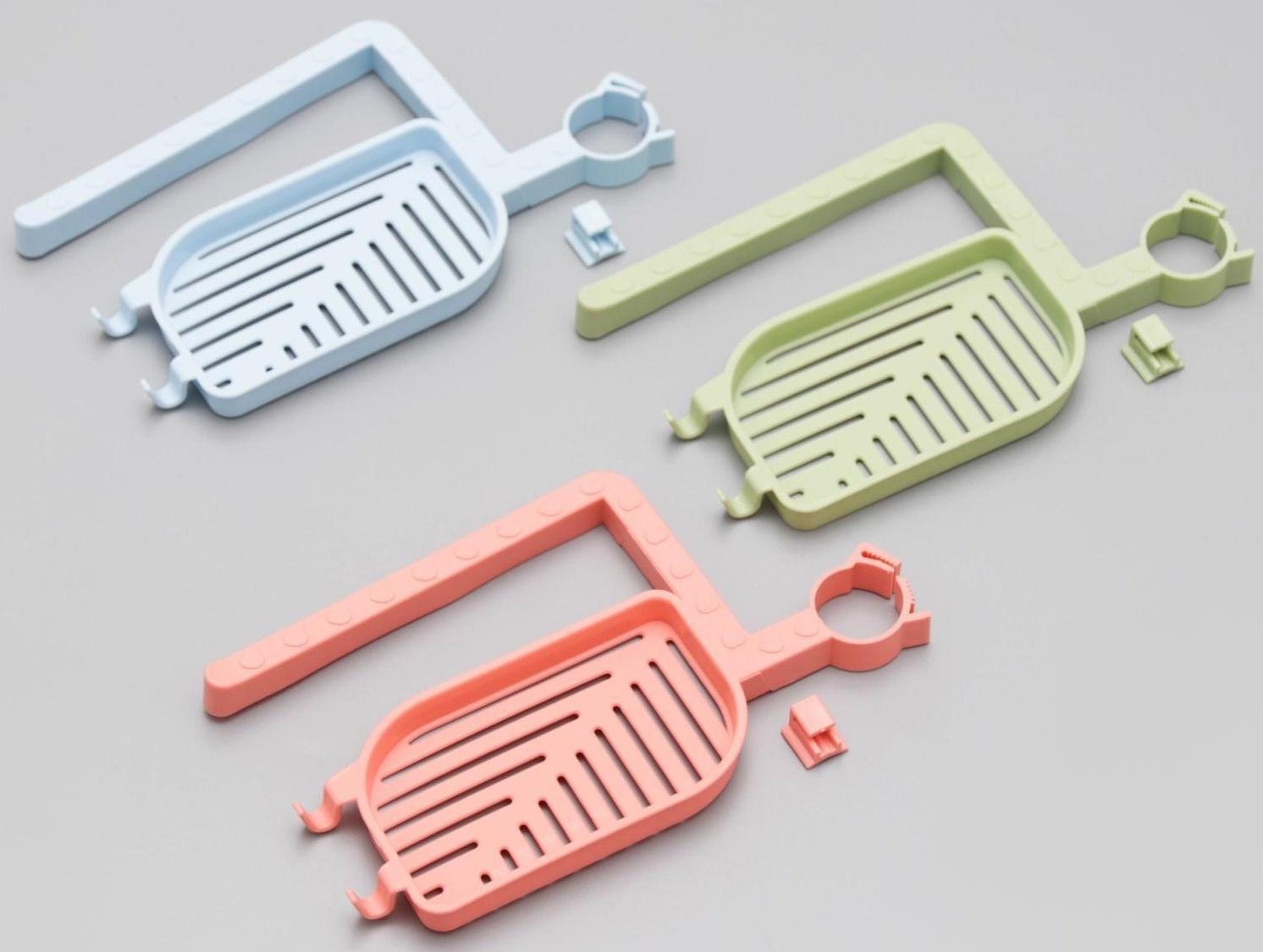 Держатель для мелочей с мыльницей, на кран, 21×12,5×1 см, цвет МИКС