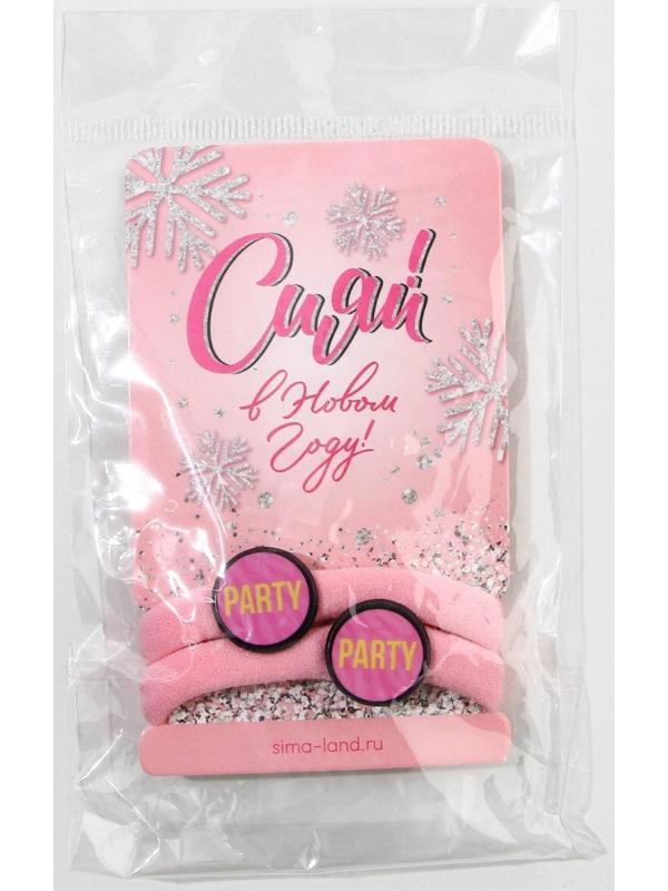 Резинки для волос (2 шт.) «Сияй в новом году», набор, d= 4 см.