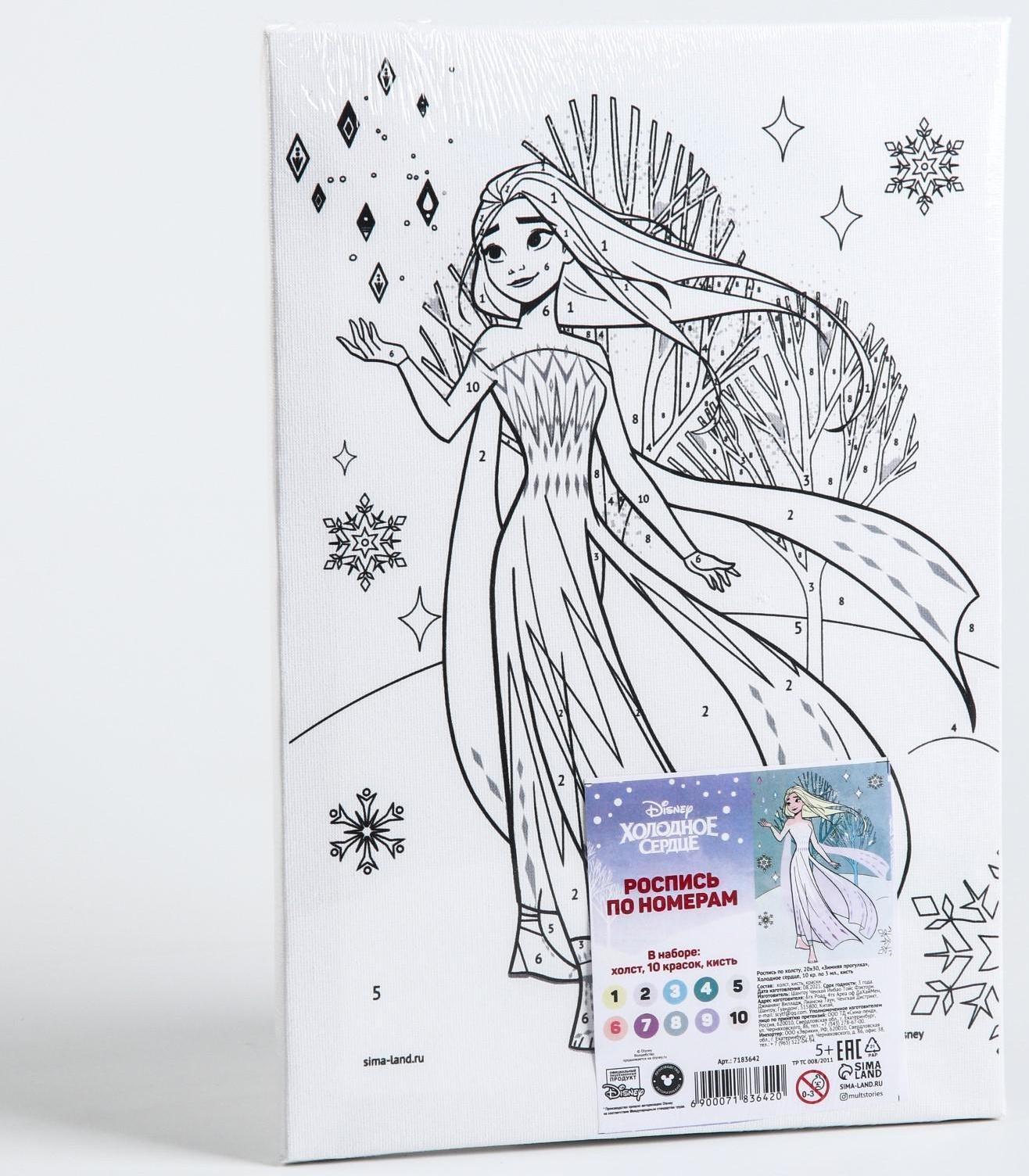 Роспись по холсту 20х30 