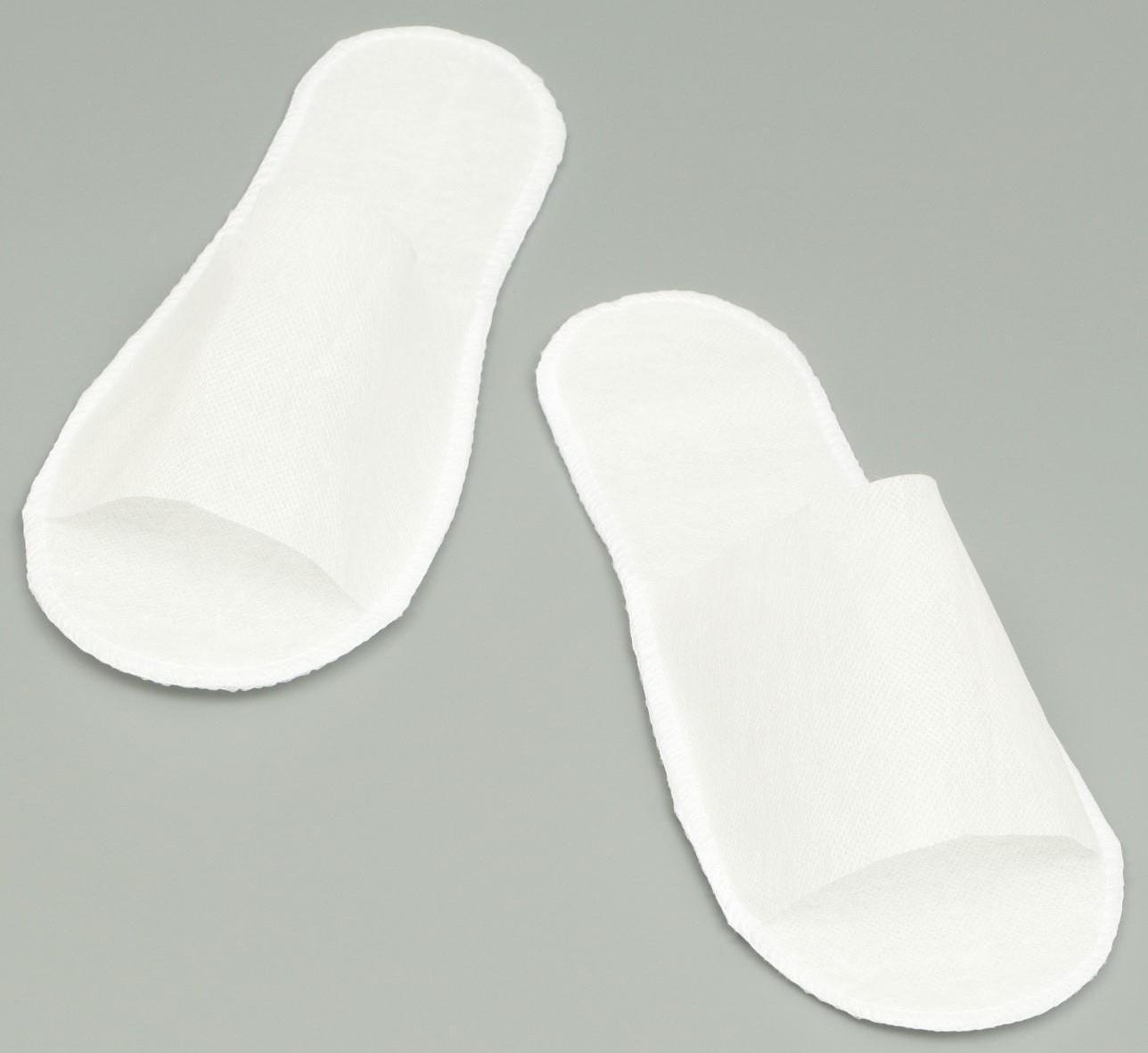 Одноразовые тапочки, эконом, белые, 42 р.