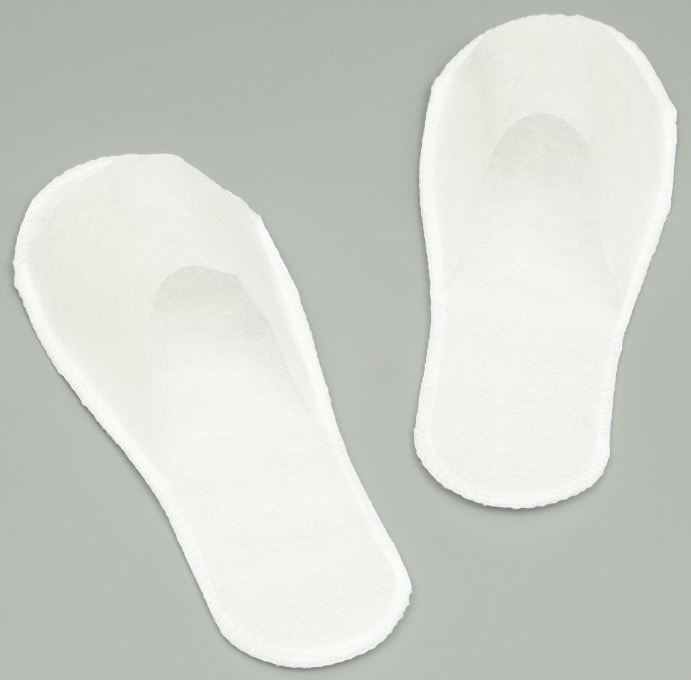 Одноразовые тапочки, эконом, белые, 42 р.