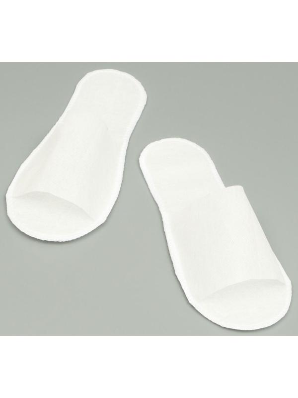 Одноразовые тапочки, эконом, белые, 42 р.