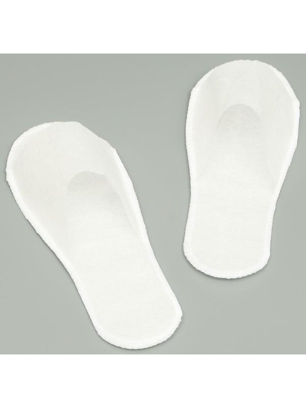 Одноразовые тапочки, эконом, белые, 42 р.