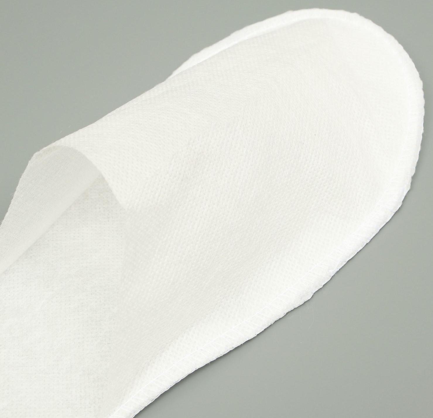 Одноразовые тапочки Эконом, белые, закрытый мыс, 42 р.