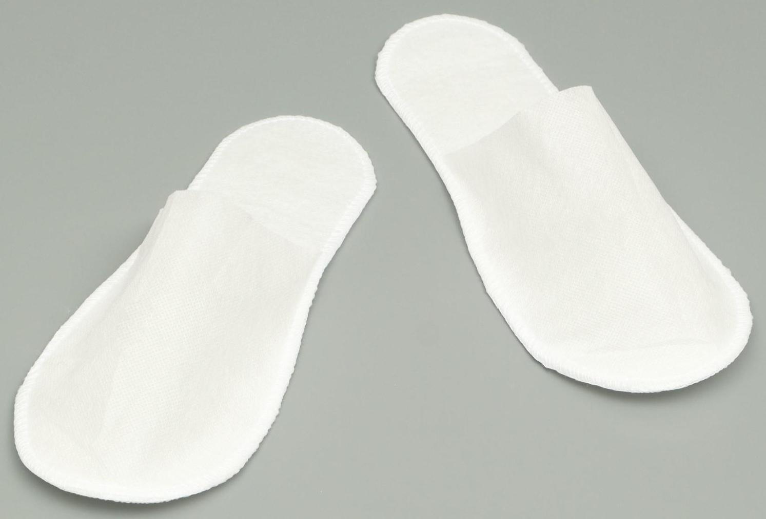 Одноразовые тапочки Эконом, белые, закрытый мыс, 42 р.
