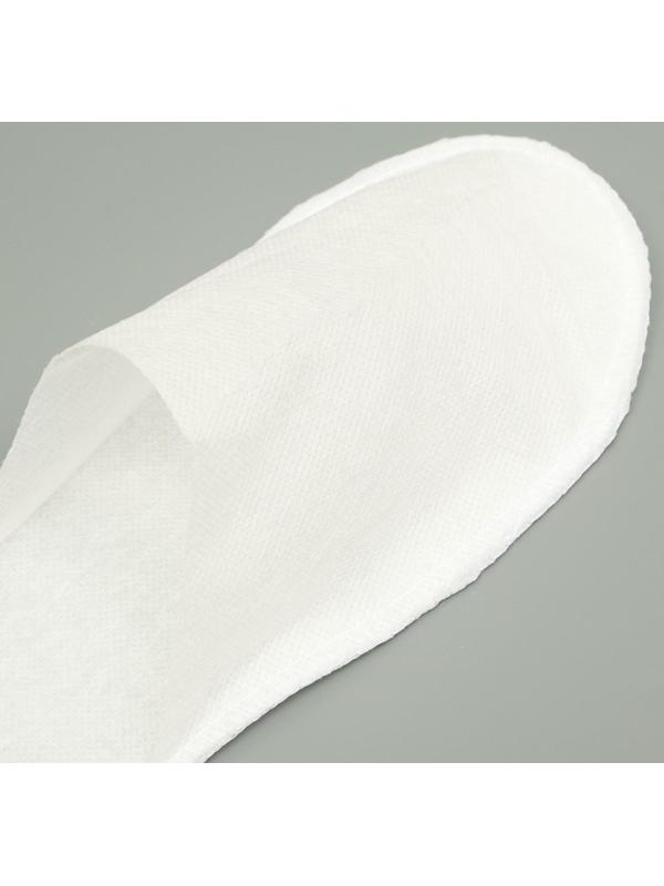Одноразовые тапочки Эконом, белые, закрытый мыс, 42 р.