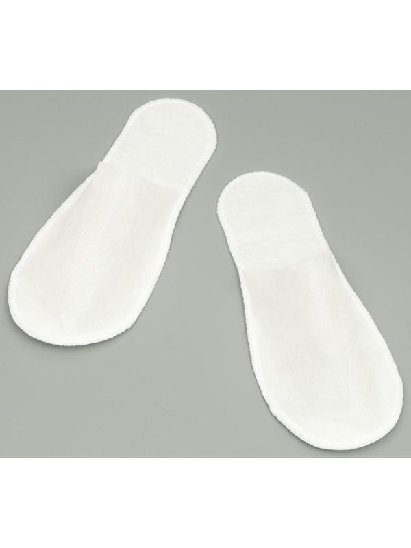 Одноразовые тапочки Эконом, белые, закрытый мыс, 42 р.