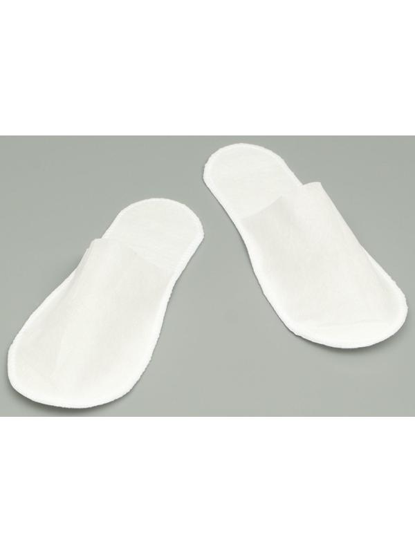Одноразовые тапочки Эконом, белые, закрытый мыс, 42 р.