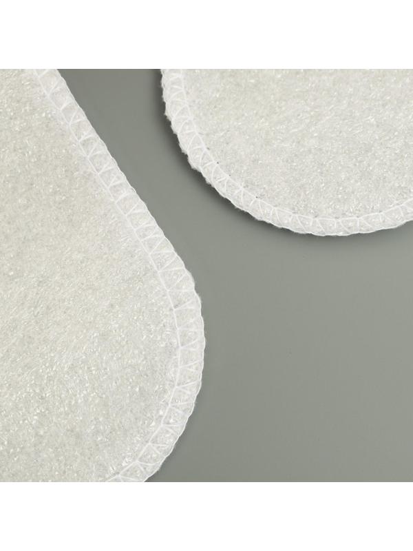 Одноразовые тапочки Эконом, белые, закрытый мыс, 42 р.