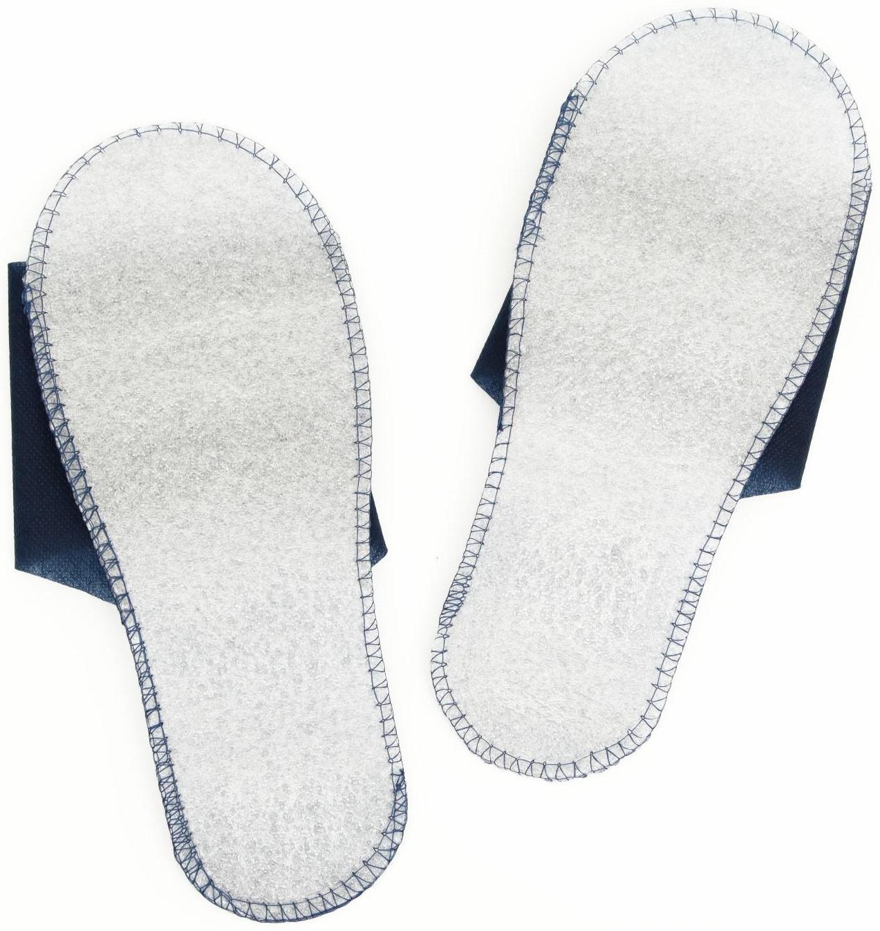 Одноразовые тапочки, эконом, синие, 42 р.