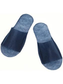 Одноразовые тапочки, эконом, синие, 42 р.