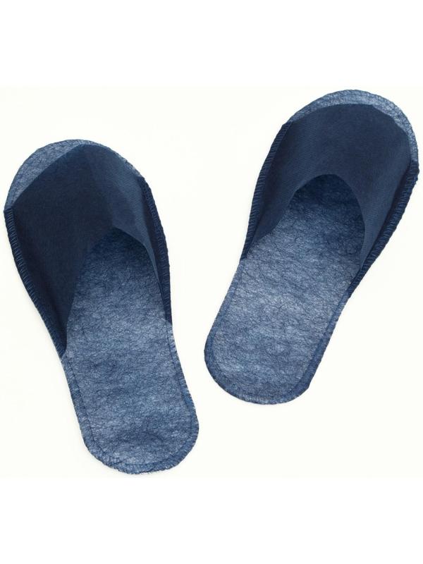 Одноразовые тапочки, эконом, синие, 42 р.