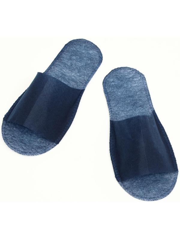 Одноразовые тапочки, эконом, синие, 42 р.