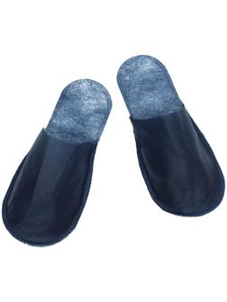 Одноразовые тапочки, эконом, синие, закрытый мыс, 42 р.