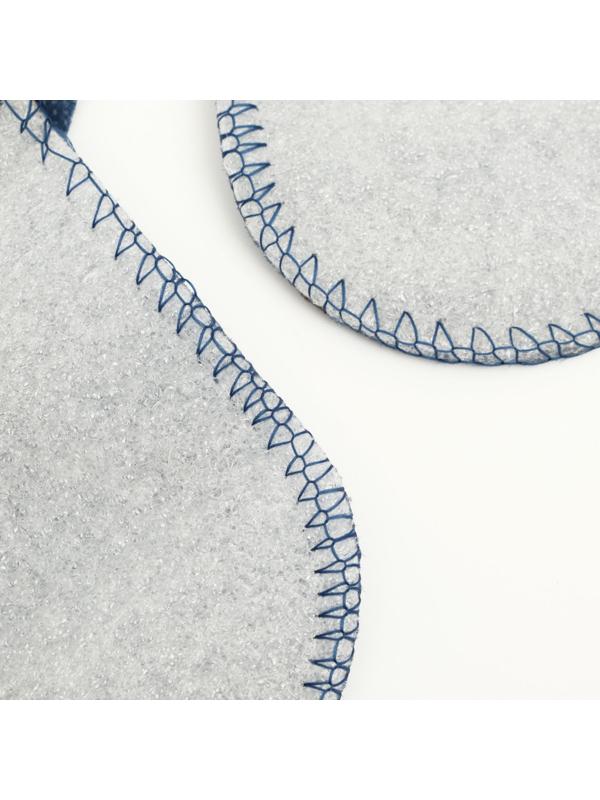 Одноразовые тапочки, эконом, синие, закрытый мыс, 42 р.