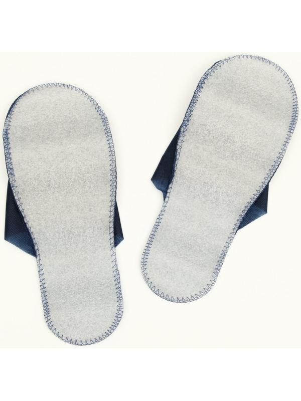 Одноразовые тапочки, эконом, синие, закрытый мыс, 42 р.