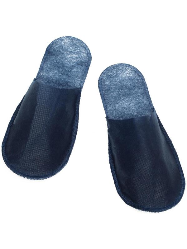 Одноразовые тапочки, эконом, синие, закрытый мыс, 42 р.
