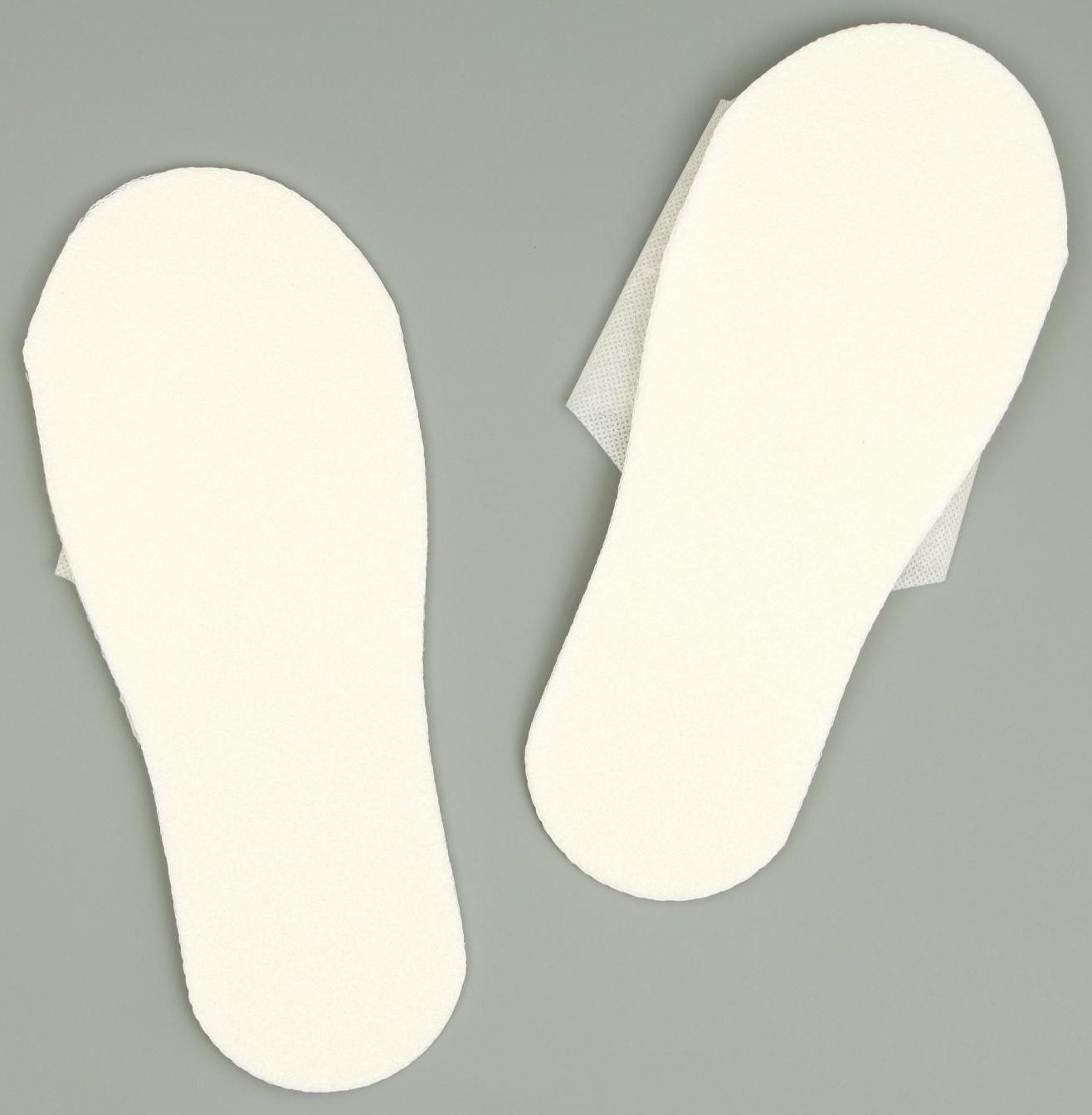 Одноразовые тапочки Стандарт Лайт, молочные / белые, 42 р.