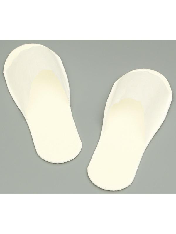 Одноразовые тапочки Стандарт Лайт, молочные / белые, 42 р.