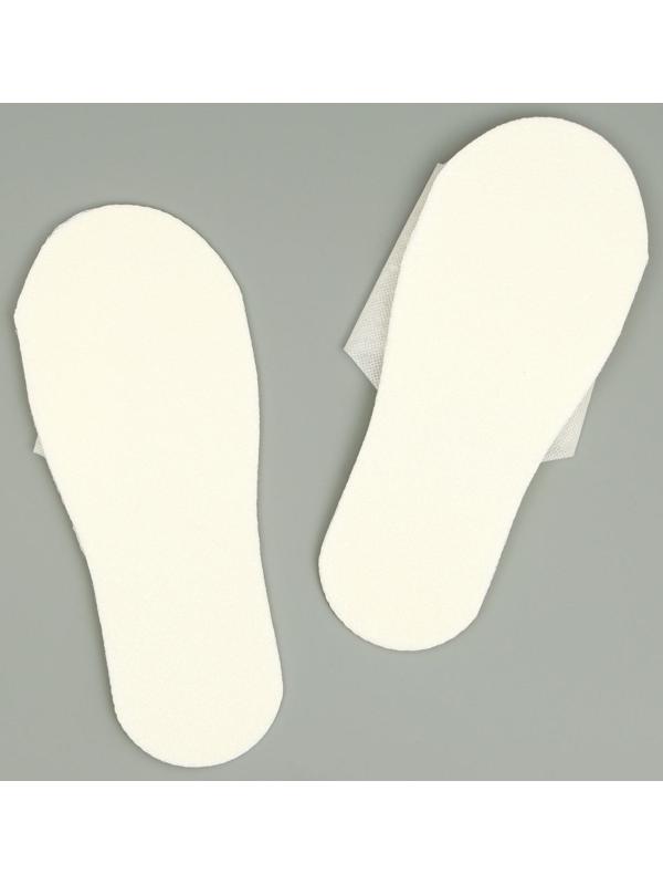 Одноразовые тапочки Стандарт Лайт, молочные / белые, 42 р.