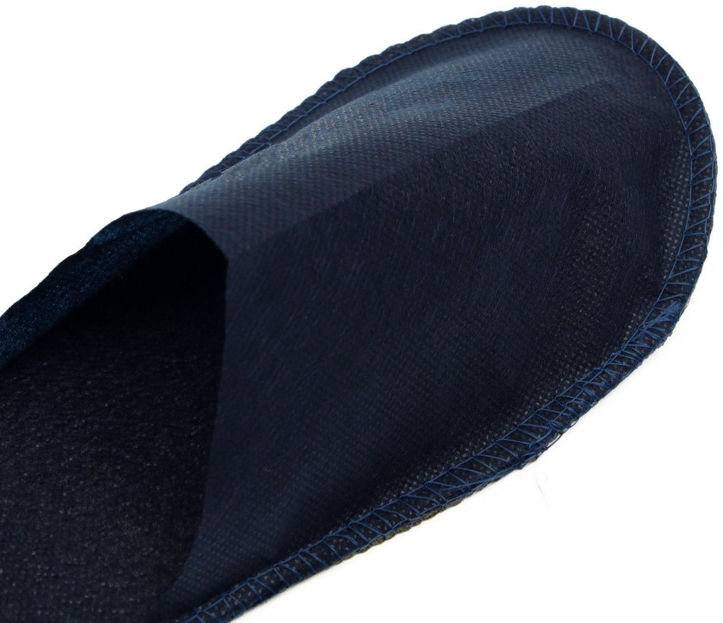 Одноразовые тапочки Стандарт, синие, с закрытым мысом, 42 р.