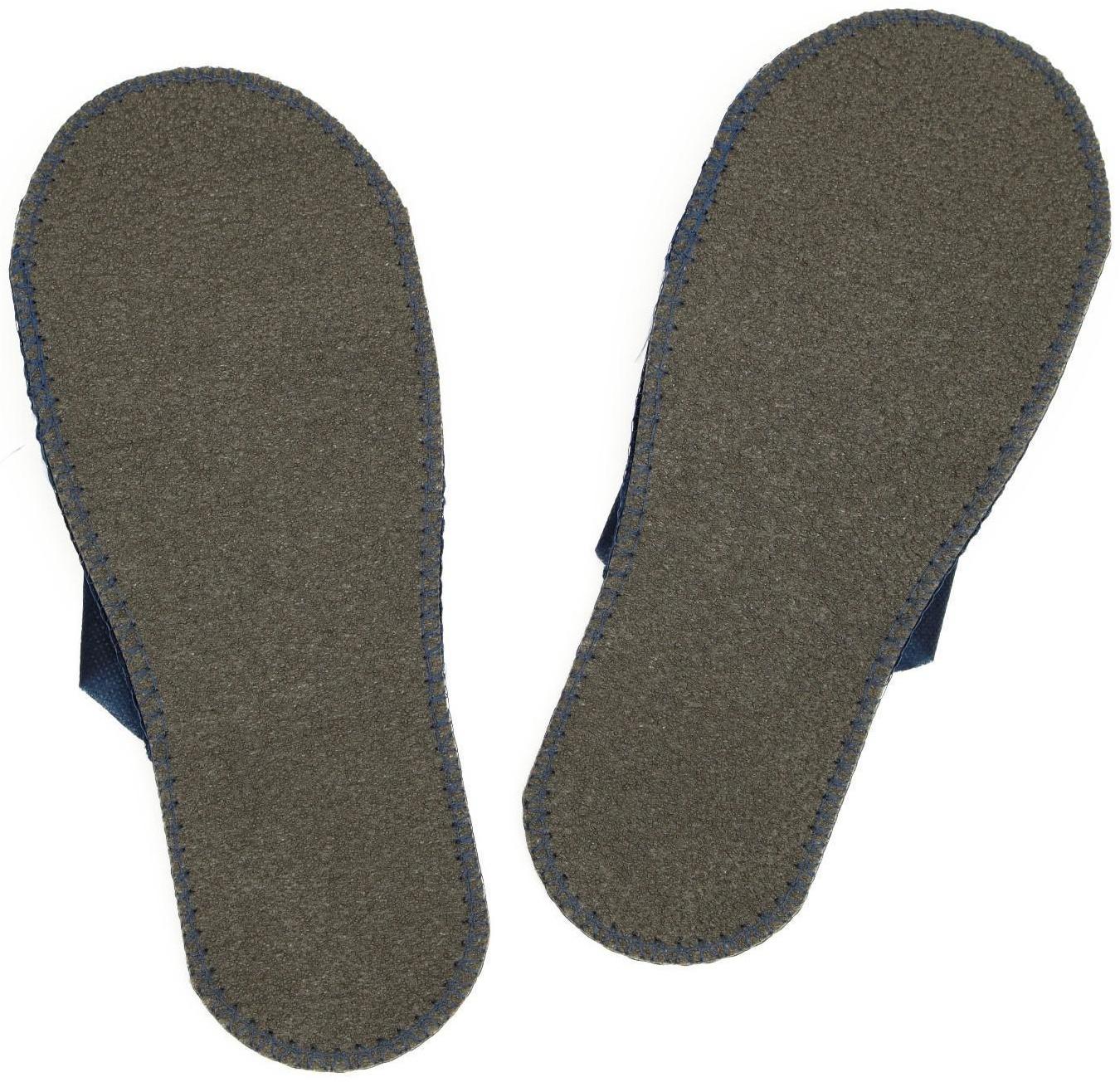 Одноразовые тапочки Стандарт, синие, с закрытым мысом, 42 р.